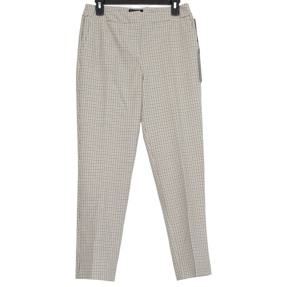 NWT Rachel Zoe Dress Pants Plaid Print High Rise Office Career Workwear Preppy 8